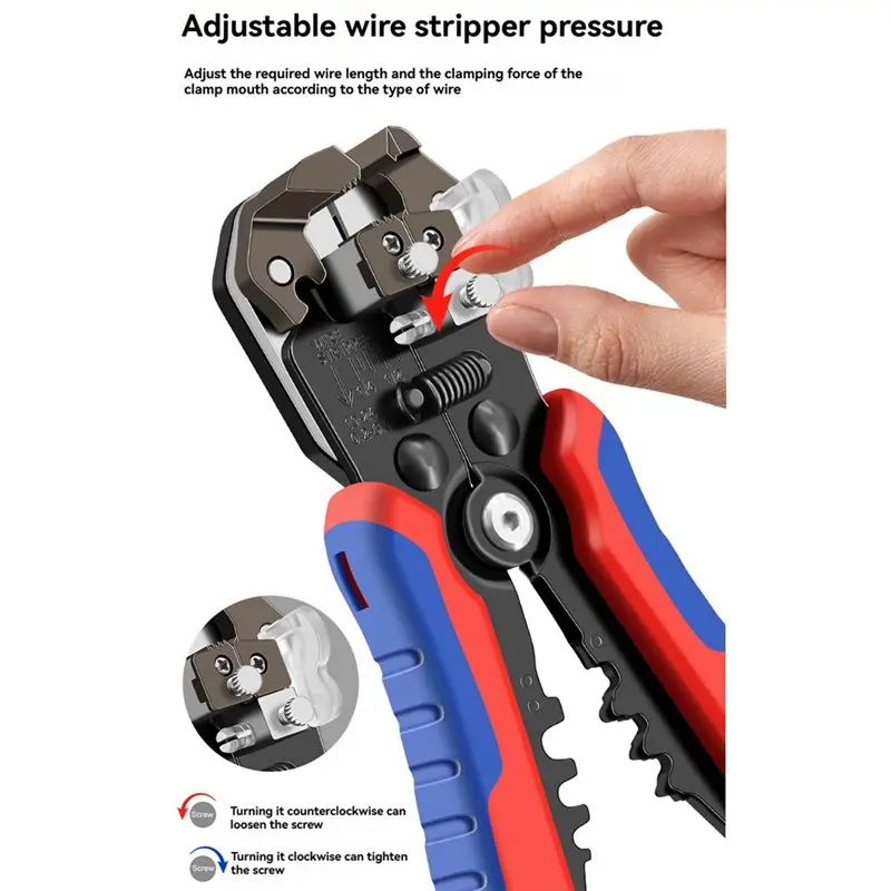 A76X-SJ-D2 Upgraded 3-IN-1 Wire Stripper Multitool Pliers Automatic Stripping Cutter Crimping Cable Electrician Tools