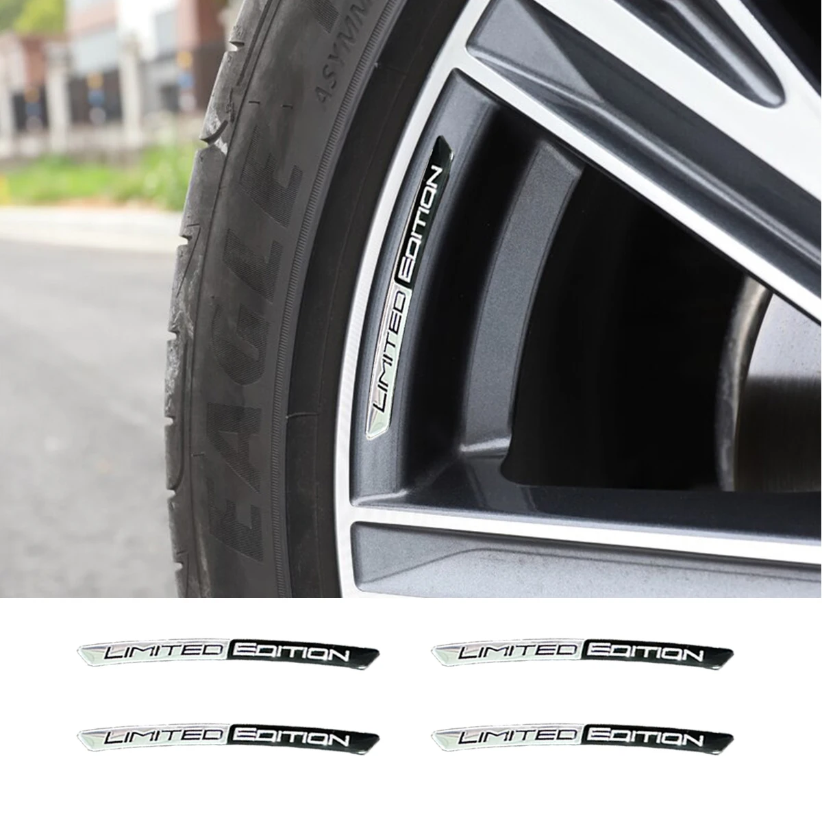 4pcs Aluminium Alloy Sport Emblem Car Wheel Hub Stickers For Toyota Lexus Nissan For Chevrolet Hyundai KIA