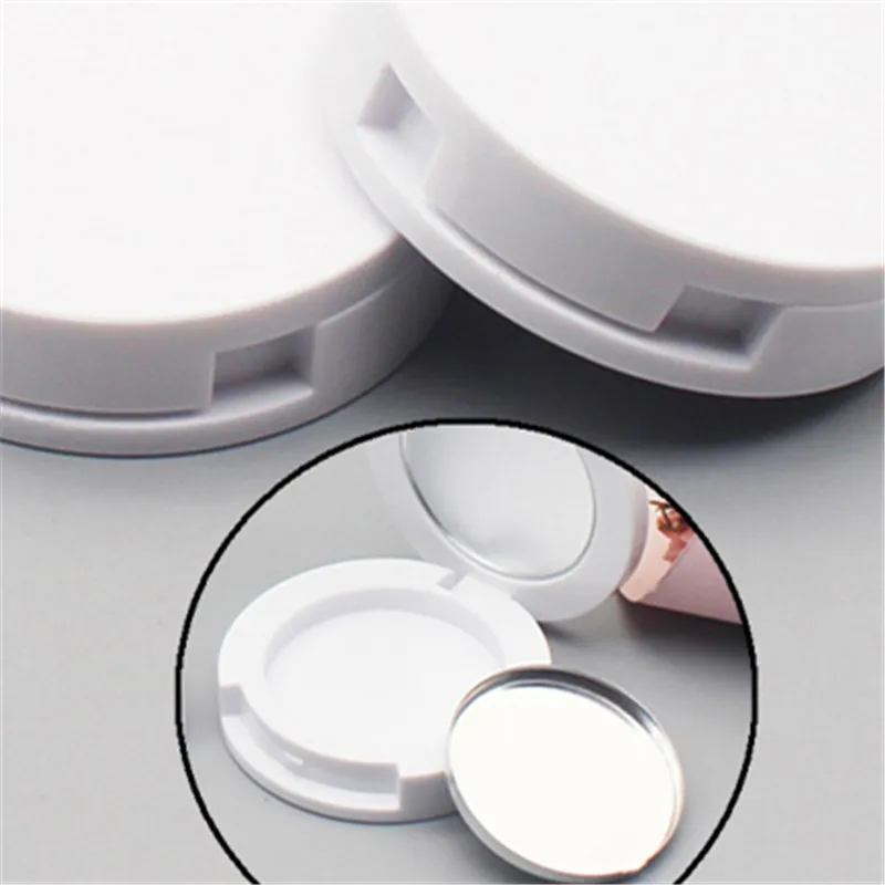 3pcs Portable Empty Palette Box With Mirror Round Blush Eyeshadow Container Cream Foundation Makeup Case DIY Cosmetic Tools
