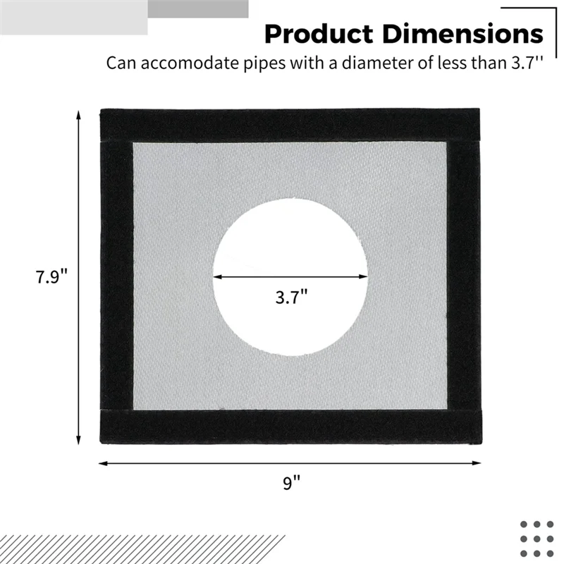 A48F-Tent Stove Jack Hot Tent Stove Jack 9.1 X 7.9Inch For Tent With 3.7Inch Round Hole