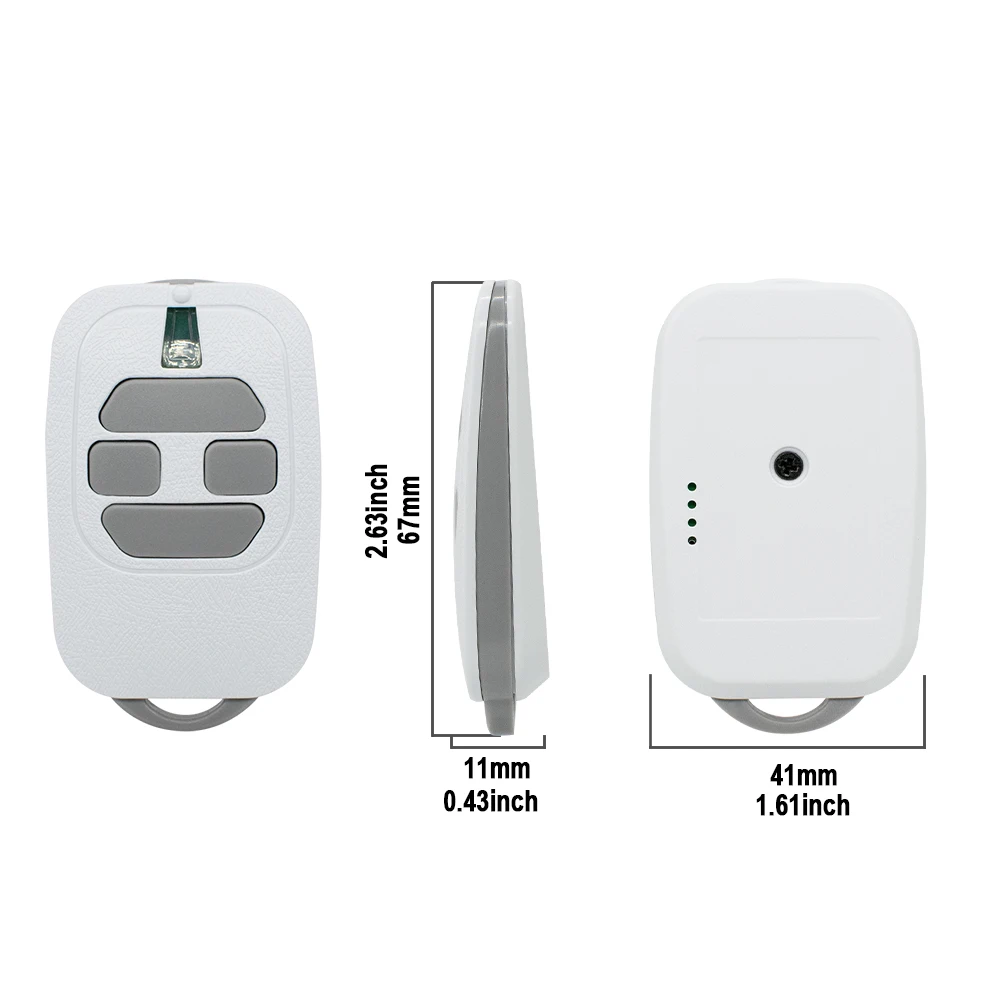 جهاز تحكم عن بعد لباب المرآب DEA GTI-M 433 ميجا هرتز GTI2M GTI4M مع وظيفة الاستنساخ متوافق مع جميع موديلات DEA 433 ميجا هرتز