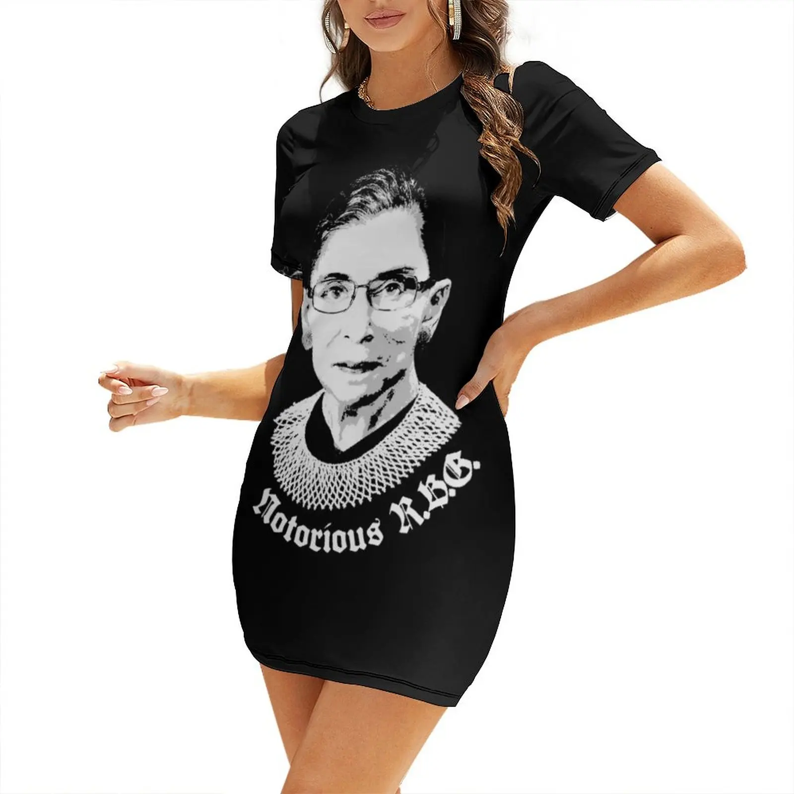 

Notorious RBG Short-Sleeved Dress long dress women Female dress women evening evening dresses ladies