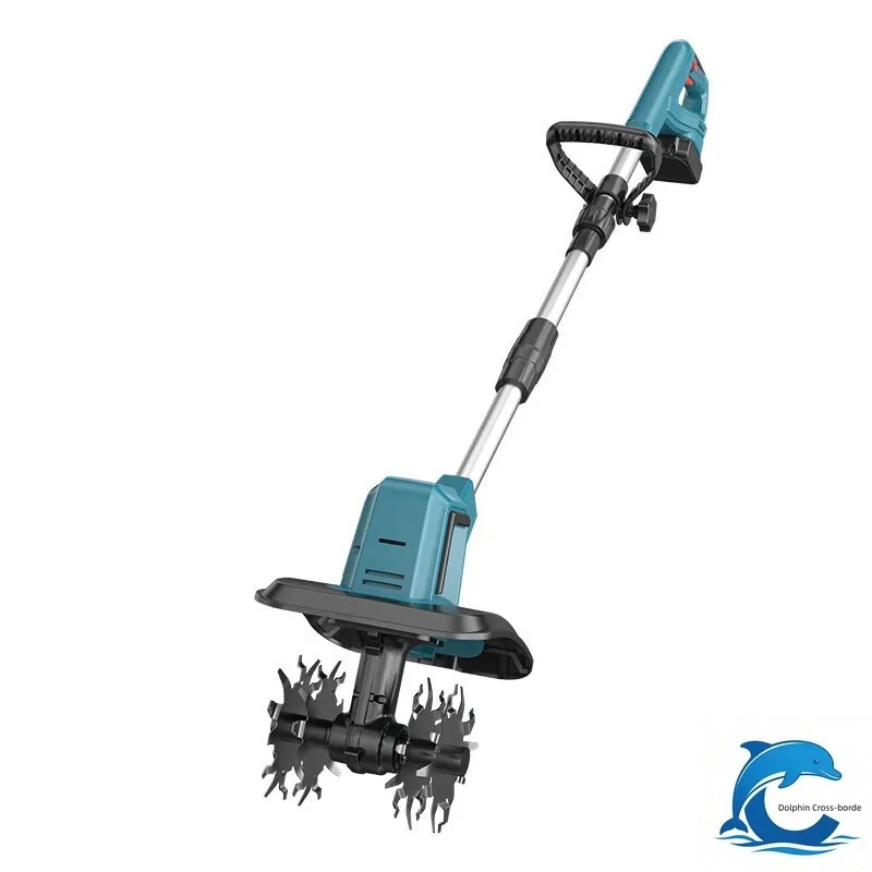 Suitable for lithium battery micro-tillage soil tiller Small household electric hoe excavator rotary tiller