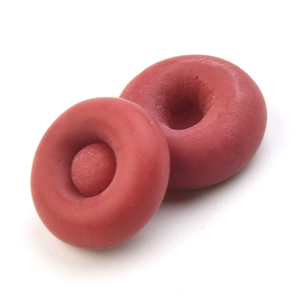 Tapa selladora de látex rojo, tubo de calafateo abierto, punta de pegamento de vidrio, manga protectora, boquilla de pegamento, 20 unidades por juego