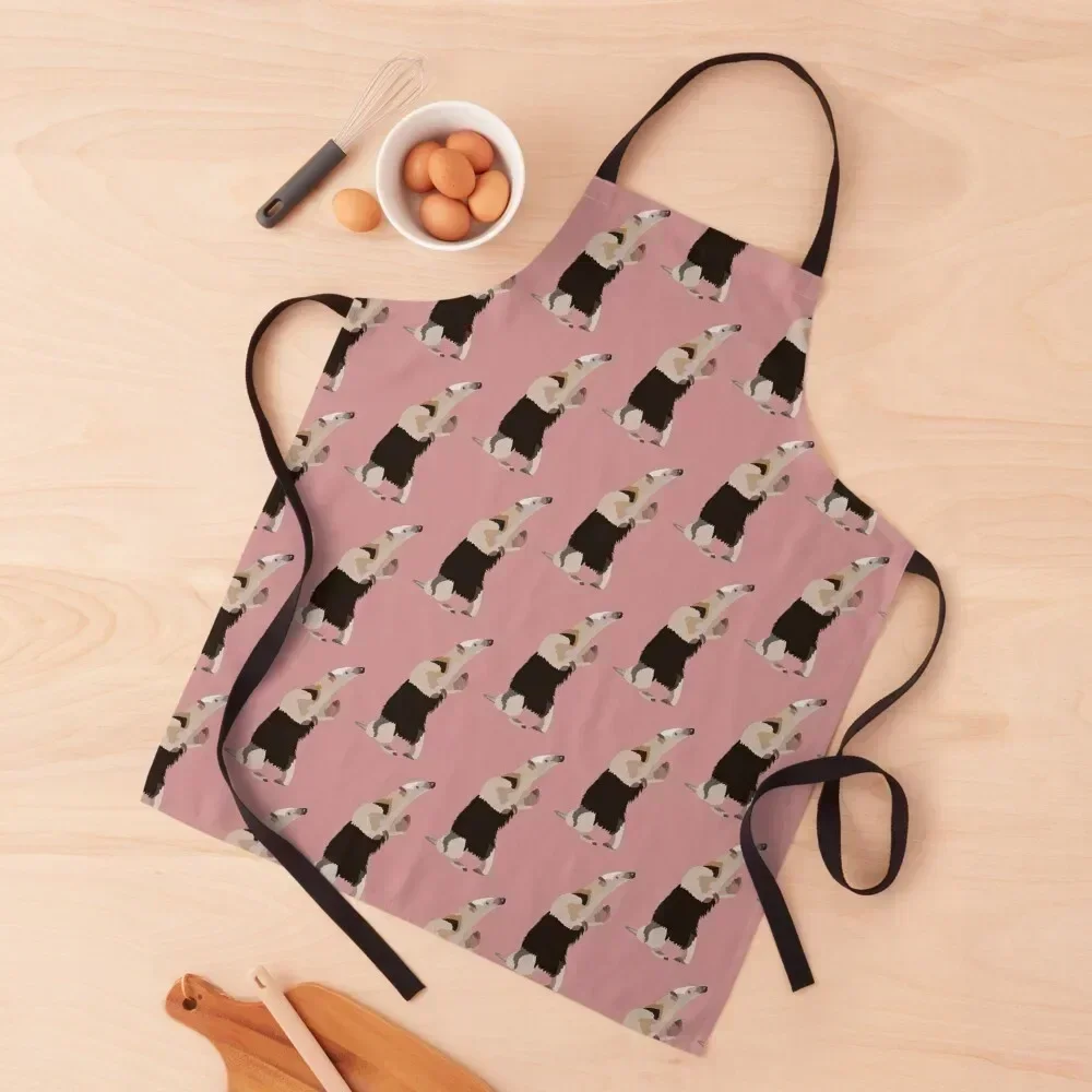 

T is for Tamandua Apron for women halloween Kitchen Items For Home with pockets barber uniform Apron