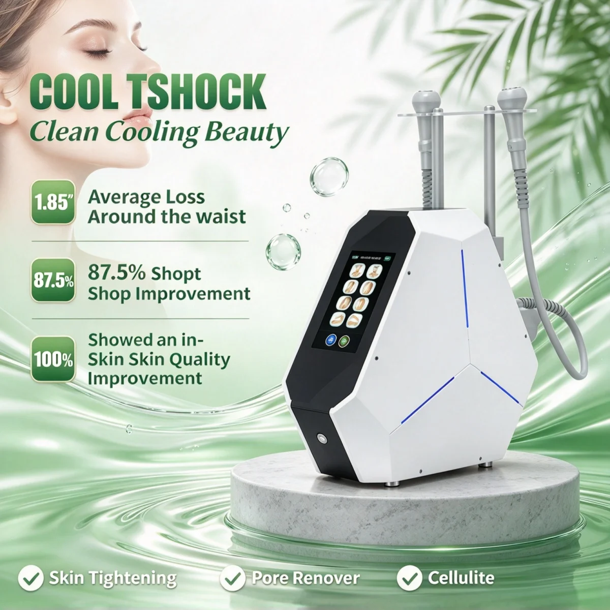 Portable 360° Cryolipolysis Cool Sculpting Machine Detachable Cups Body Contouring Cellulite Care Salon Device