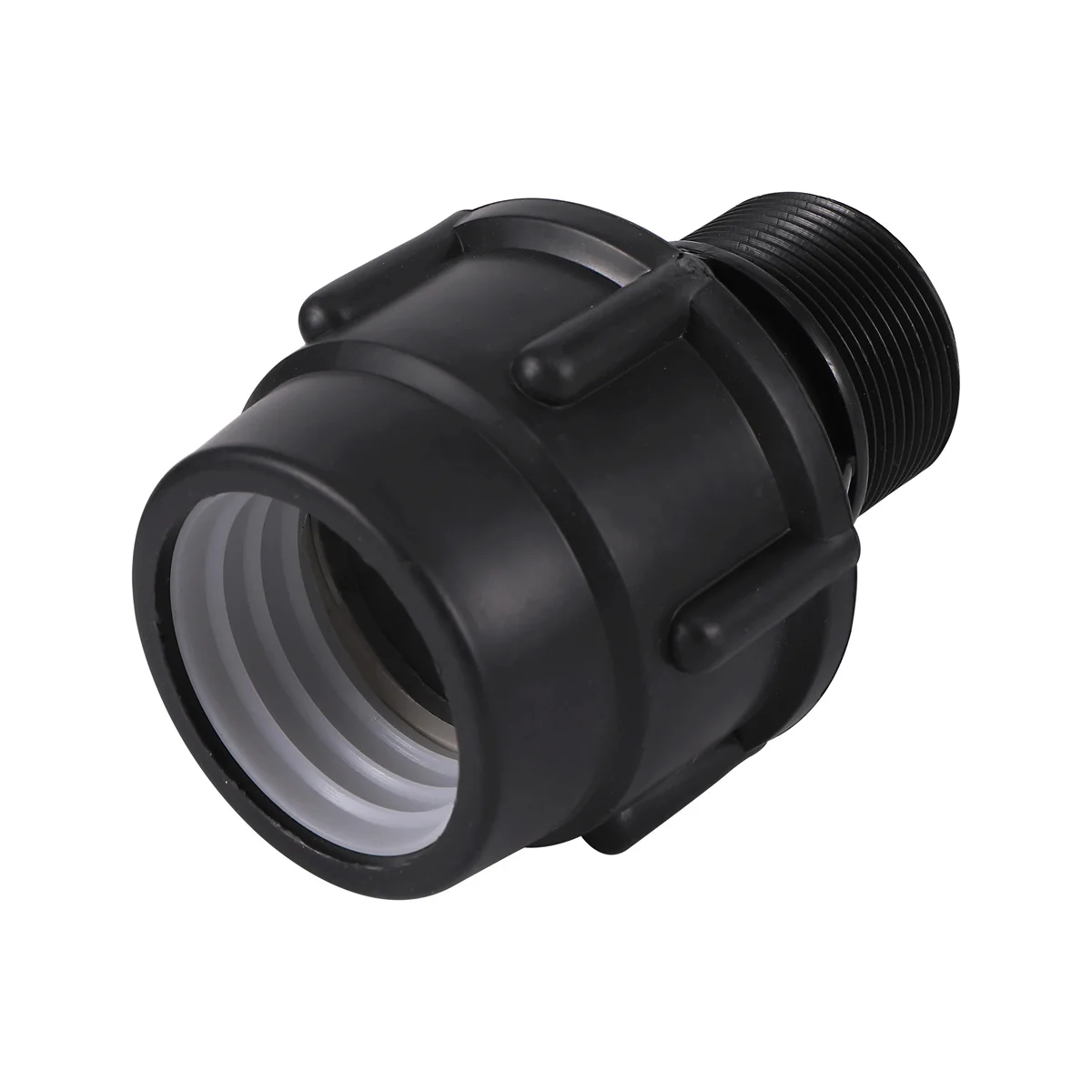 PE Pipe Black Straight Reducing Connector 20/25/32/40/50mm Tube Fitting 1/2