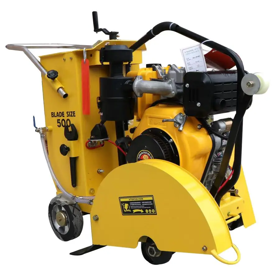New 500mm Diesel Concrete Cutter Saw Machine Construction Equipment With Engine And Motor Core Components
