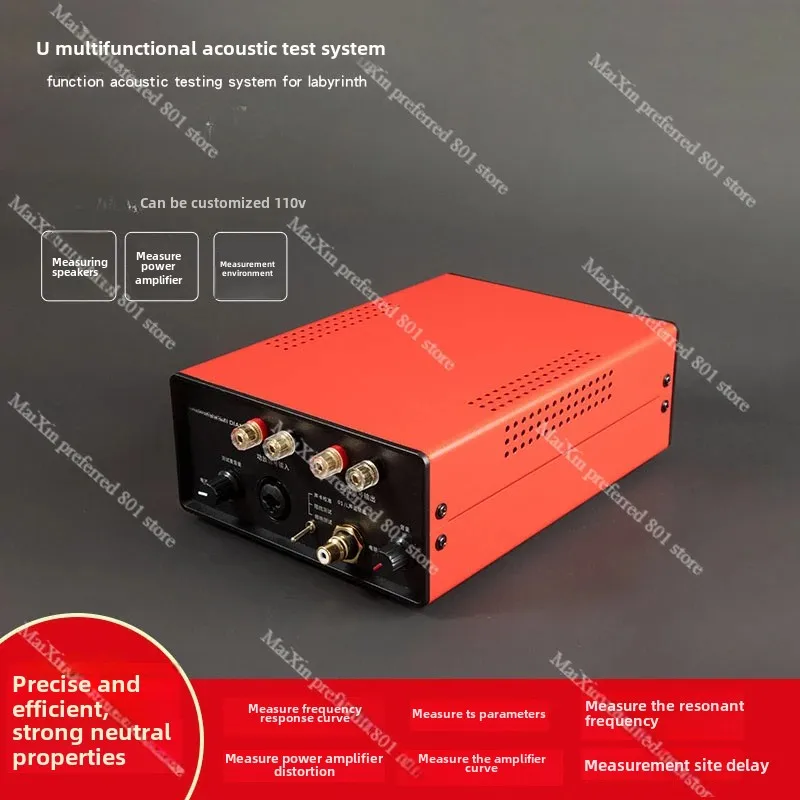 Audio speaker power amplifier test system  frequency response impedance TS parameters resonance frequency harmonic distortion