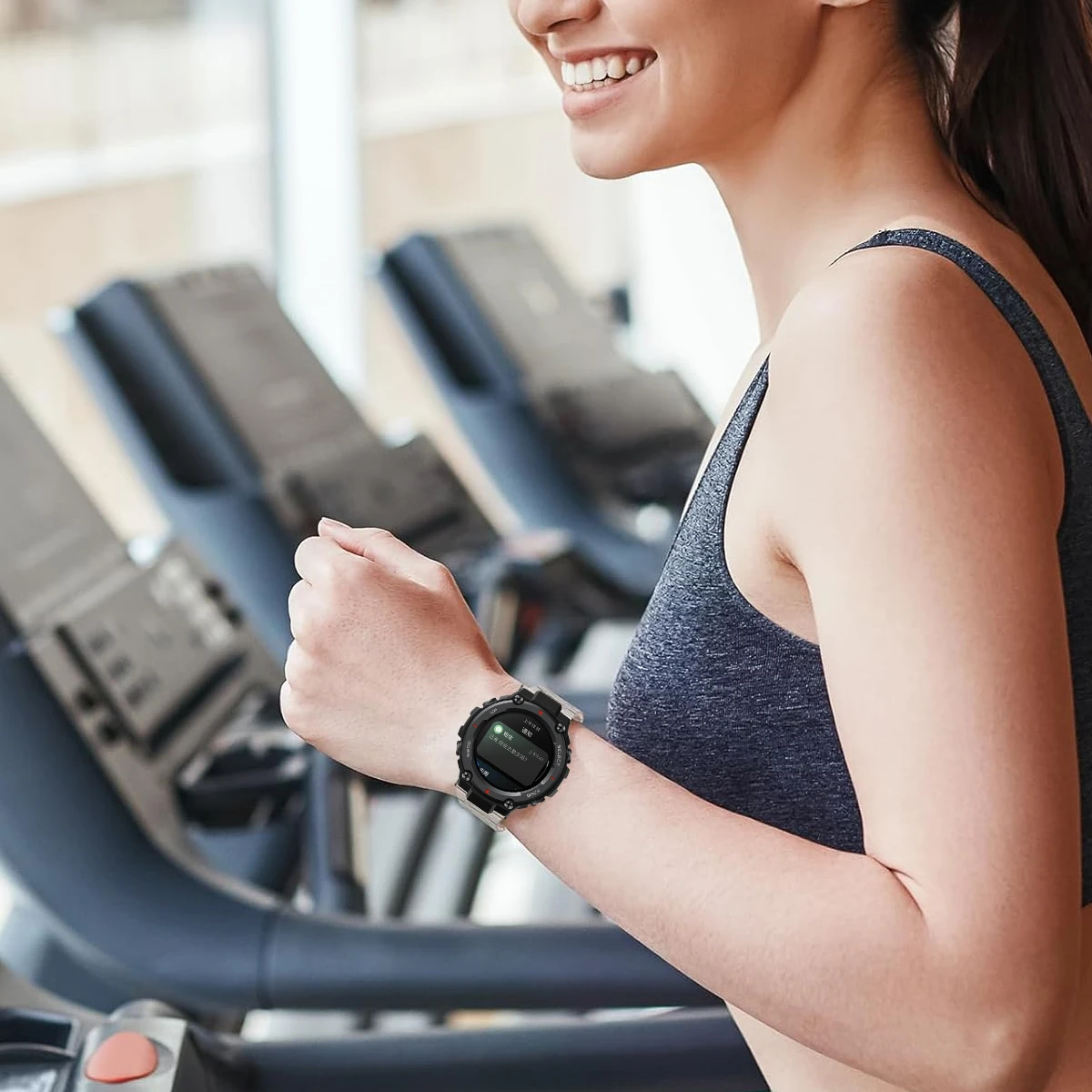 حزام سيليكون مغناطيسي لـ Huami Amazfit T-Rex 3 2 سوار رياضي حلقة معصمه لـ Amazfit T-Rex 2Ultra ساعة ذكية Correa