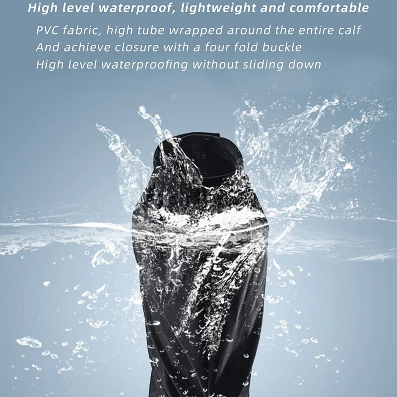 SCOYCO moto Tube haut bottes de pluie couvre imperméable à la pluie antidérapant Motocross Scooter réutilisable équitation chaussures de pluie couverture