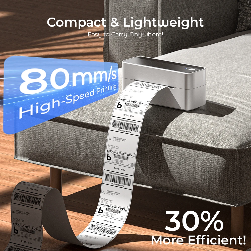 Phomemo Bluetooth Thermal Label Printer, Wireless Shipping Label Printer, Compatible with iPhone Android Mac Windows Widely Used