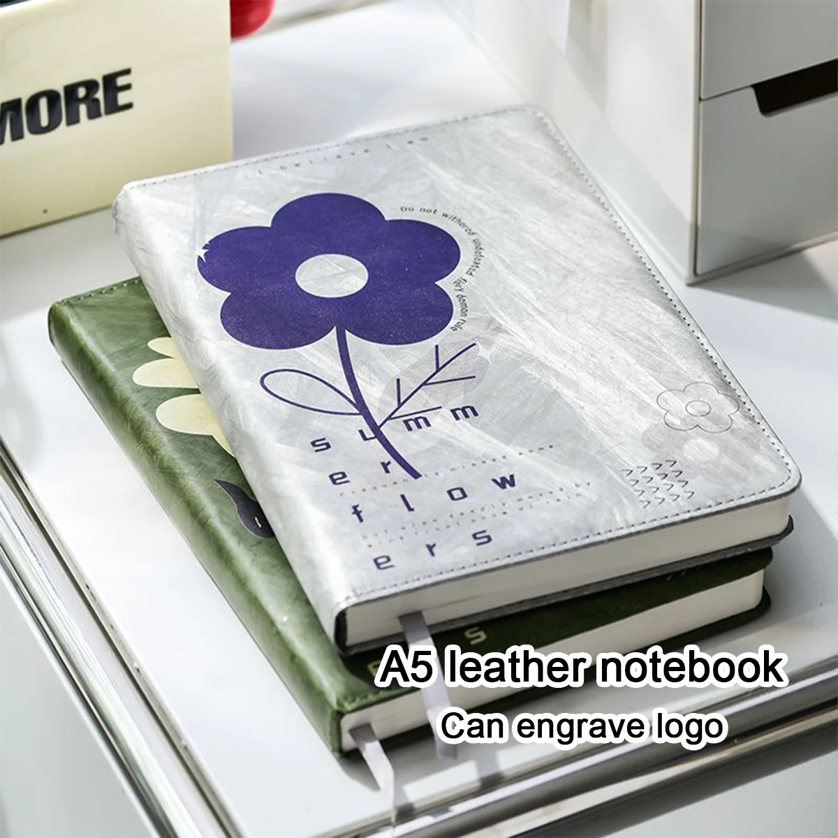 A5 DuPont Paper Cover Business Notebook, Work Meeting Record Book, Student Subject Notepad, Thickened Diary, Excerpt Book