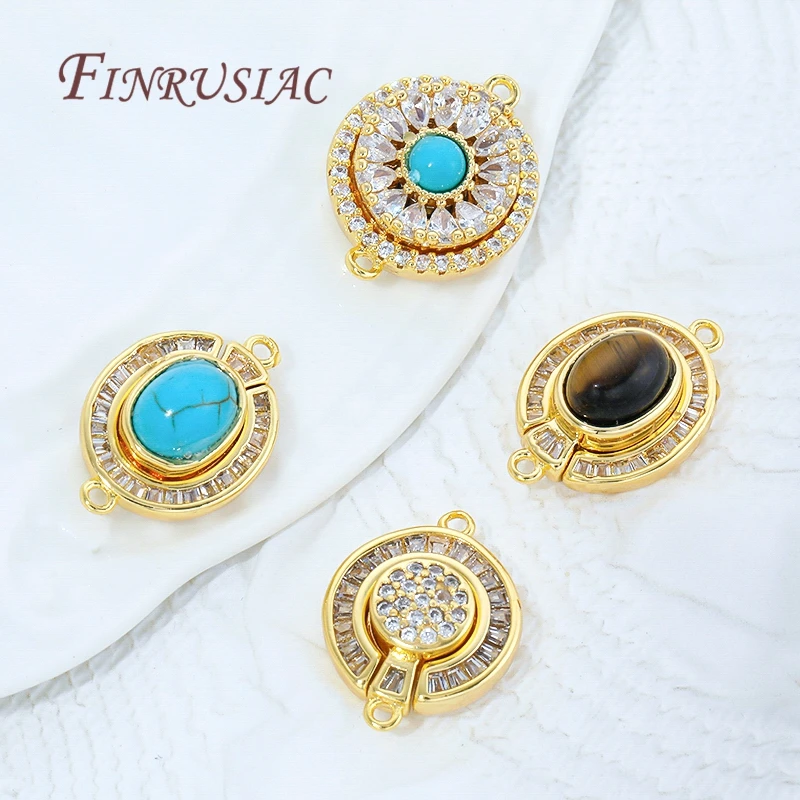 1 Pcs 18K Gold Plated Magnetic Lock For Bracelet Connectors Accessories,Magnetic Fasteners Clasp For DIY Jewelry Making Supplies image 6