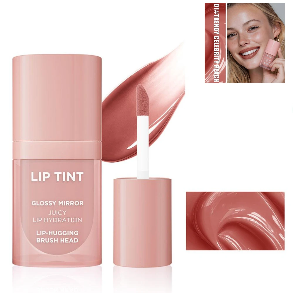 Rossetto liquido lucido effetto specchio, 6 colori, resistente all'acqua, antiaderente, a lunga durata, idratante, lucidalabbra ad alta brillantezza._voghion.com
