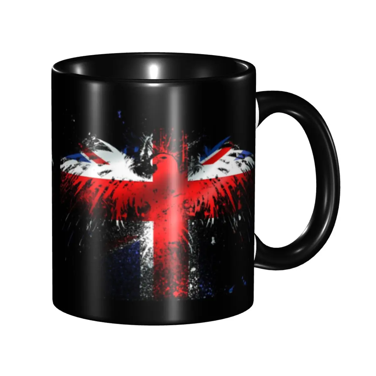 Personalized UK Flag United Kingdom Flag Great Britain Flag British Flag Mugs DIY Ceramic Tea Milk Coffee Cups