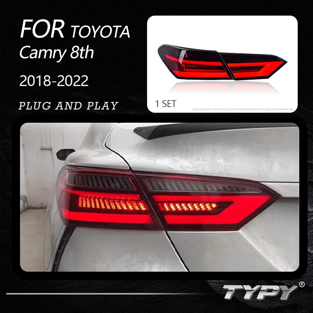 

TYPY Car Tail Lights For Toyota Camry 8th 2018-2022 LED Car Tail Lamps Daytime Running Lights Dynamic Turn Signals