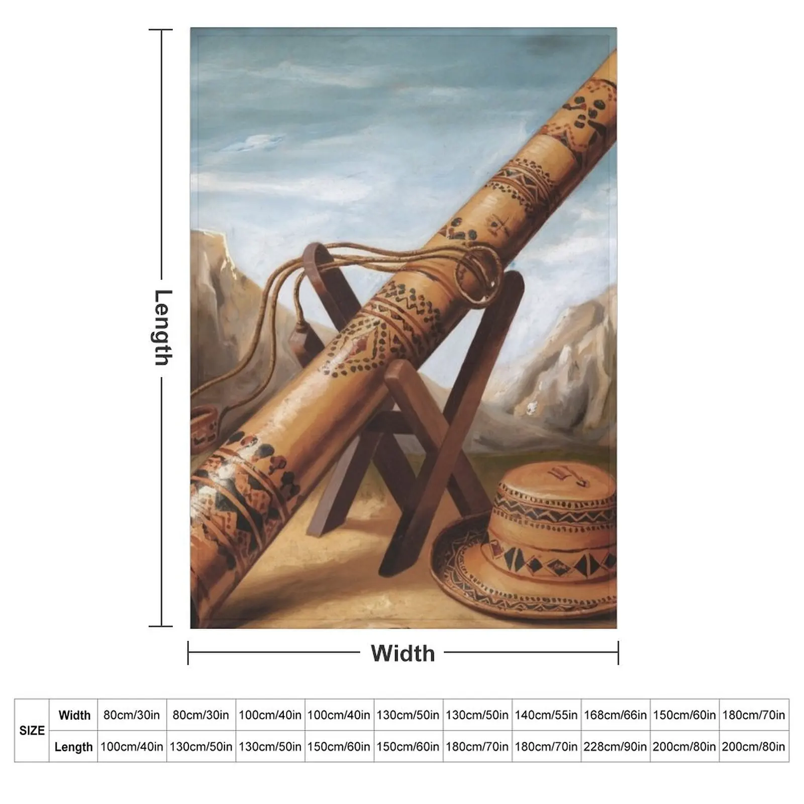 DIDGERIDOO. Didgeridoo player Throw Blanket Beautifuls funny gift For Sofa Thin Blankets
