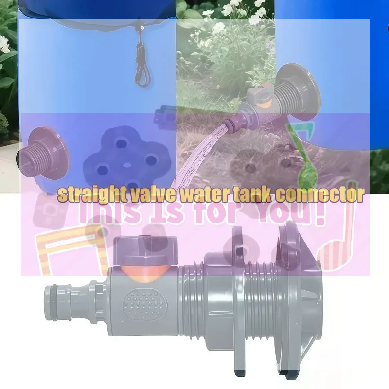 【MA】Tank Adapter 1/2-inch Tank Connector With Irrigation Valve Suitable For Garden Maintenance And Water Storage Tanks