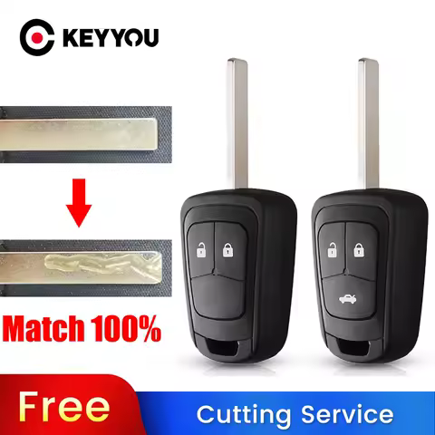KEYYOU With Cutting Servicec Car Key Shell For Opel Vauxhall ASTRA J INSIGNIA ZAFIRA C For Chevrolet AVEO Cruze Camaro Sonic