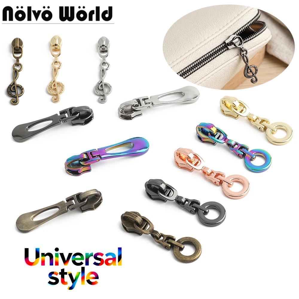 

10/50/100PCS 3# 5# Nylon Sewing Zipper Puller Slider For Replacement Clothes Purse Bag Decor Zip Head Decorative Accessories