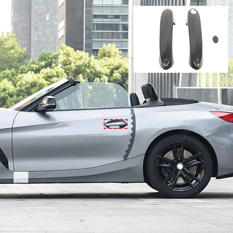 

For 2019-2025 BMW Z4 G29/Toyota Supra A90 Car Exterior Door Handle Protective Cover Genuine Carbon Fiber Car Accessories