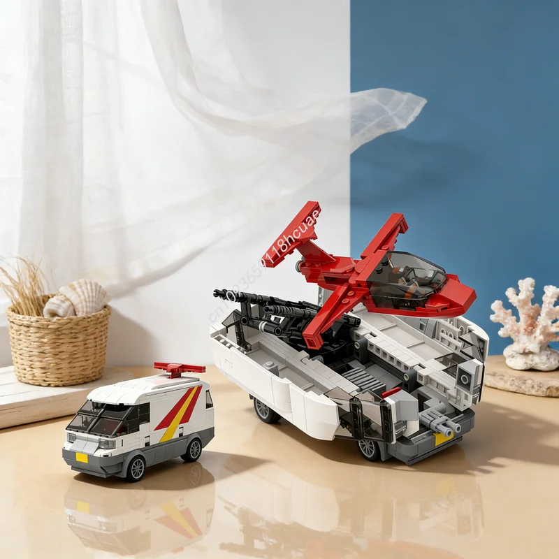 

469pcs MOC City Champions M A S K Slingshot RV Van Model Building Blocks Architecture Christmas Gifts Education Toys Idea Brick