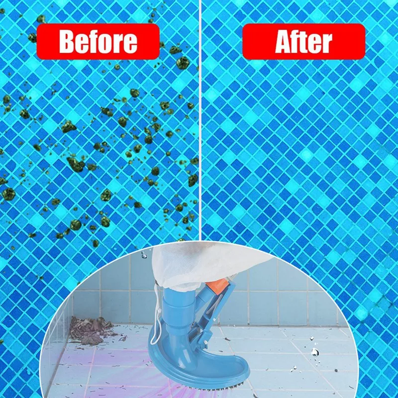 ABBK-Herramienta desinfectante de limpieza, aspiradora para piscina, fuente de estanque, aspiradora, cepillo, cabezal de succión portátil