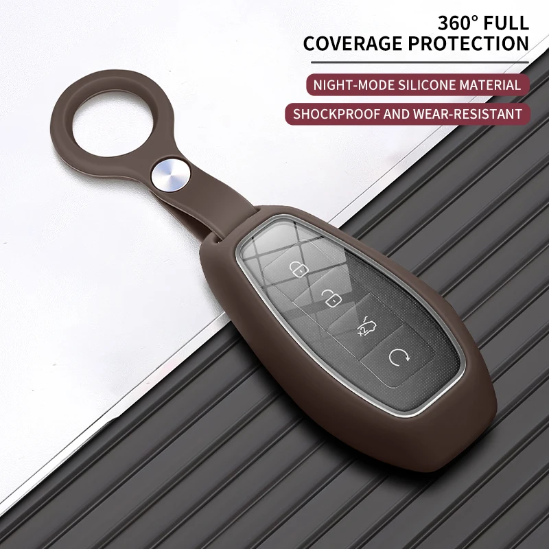 Liquid Silicone Rubber Car Key Case Cover For DENZA B5 B8 N9 Z9gt 2025 2026 Car Key Fob Shell Holder Decorative Accessories