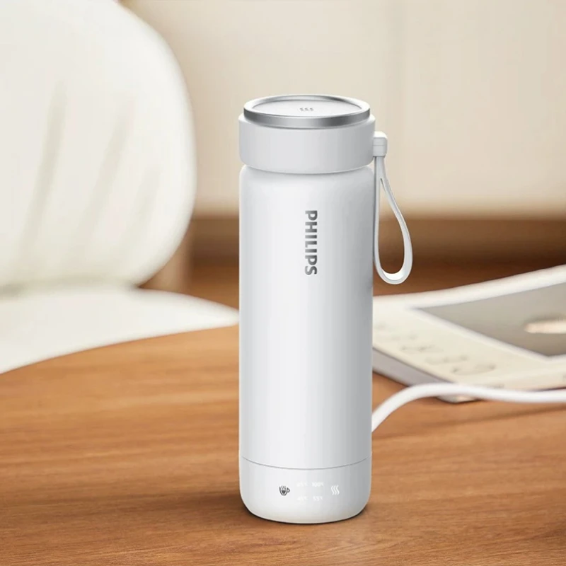 Philips AWP2779 Mini Electric Heating Cup Fast Boil Water Food Grade Stainless Steel Portable Travel Thermal Water Bottle