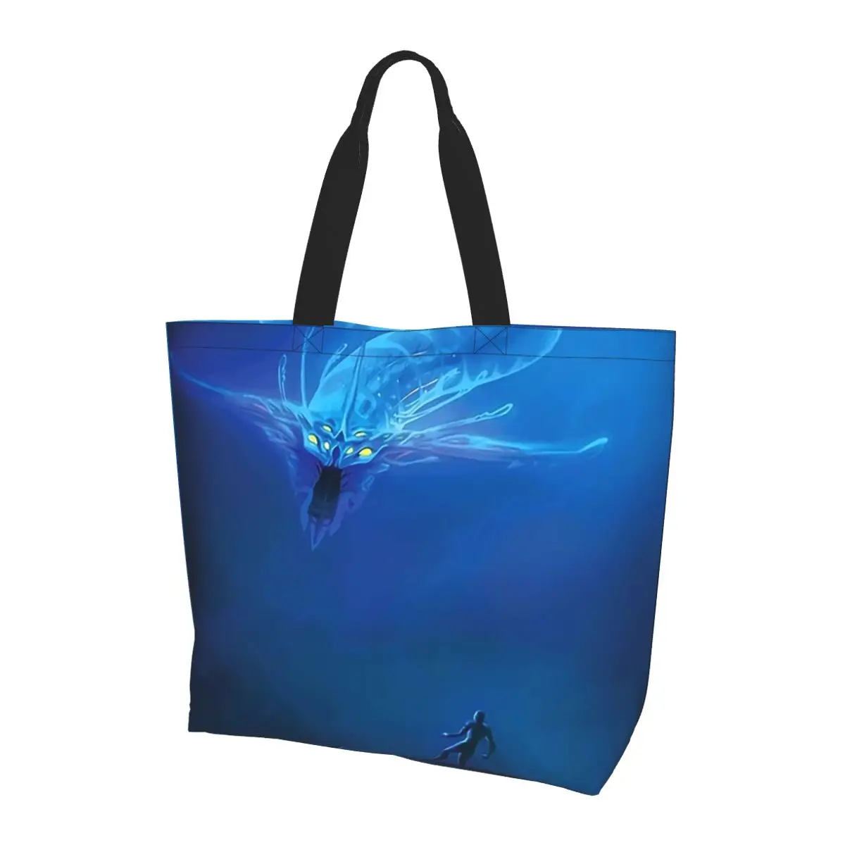 

Subnautica - Ghost Leviathan Shopping Tote Bag Холщовые сумки на плечо большой вместимости Сумка-шоппер для продуктов для женщин
