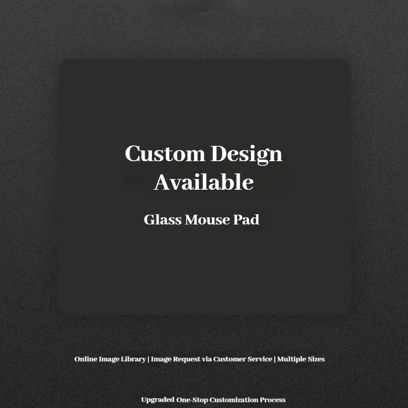 Pan Custom Pattern Tempered Glass Mouse Pad 4.0 E-Sports Gaming Mouse Mat Smooth Surface For Desktop Laptop Gamer