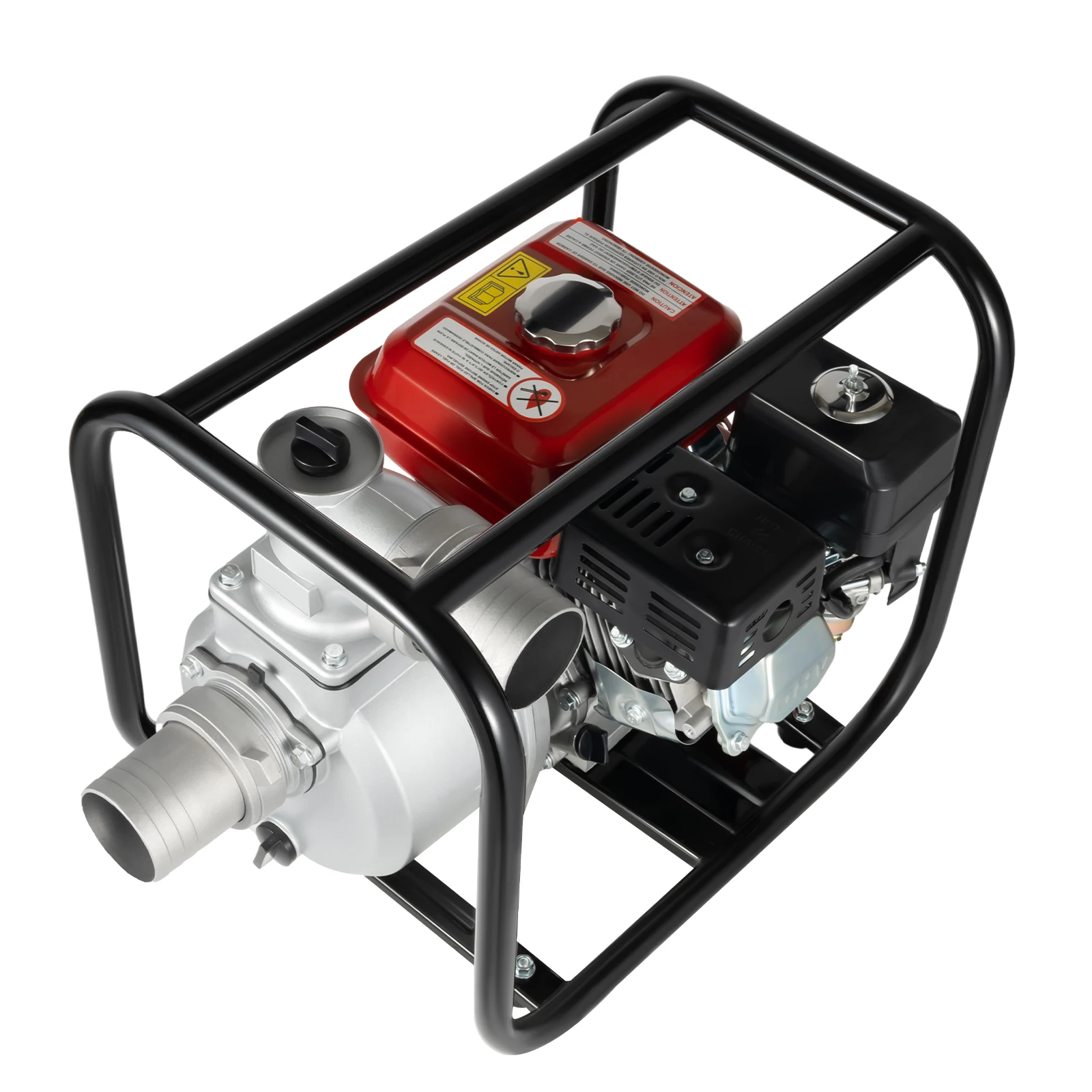 WP-30X 7.5HP Irrigation Water Pump Four-stroke OHV Engine 3600r/min 196cc Red Water Pump Agricultural Irrigation Pump for Agricultural Irrigation, Tunnel Drainage