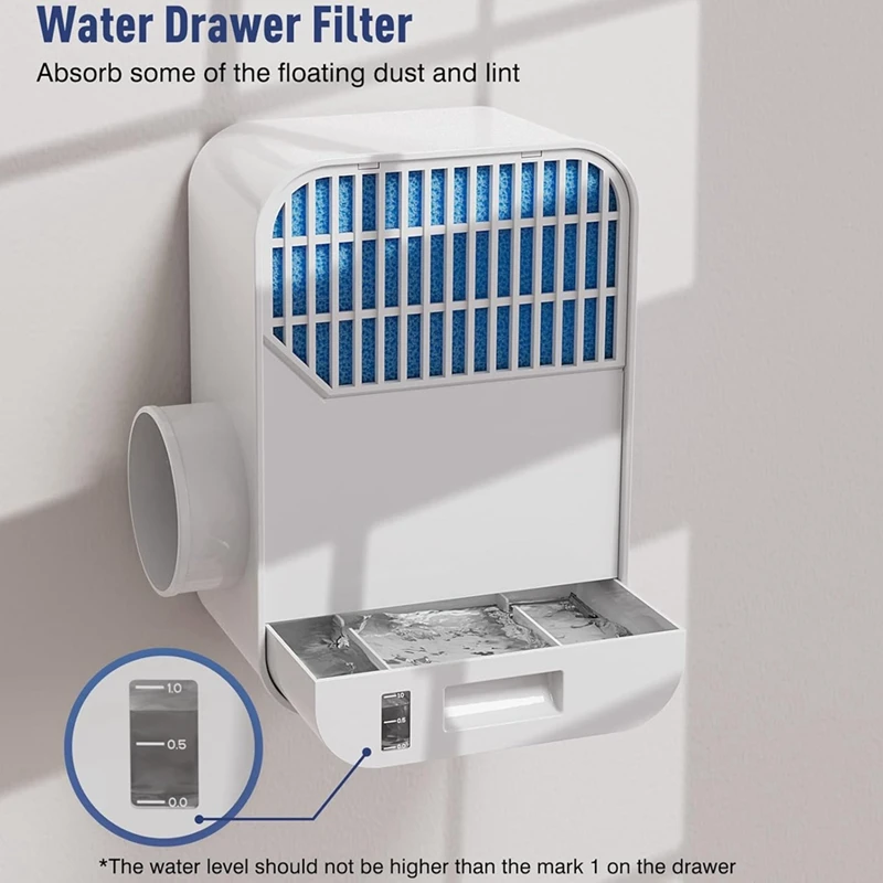 

3-in-1 Indoor Dryer Vent Kit for Electric Dryer,FilterJAS