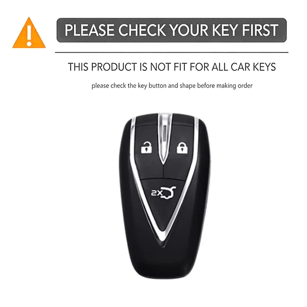 for Changan CS35 Plus CS55 PLUS CS75 PLUS Eado UNI-T UNI K Oushang X5 X7 EV Silicone 3 Button Car Remote Case KeyChain Key Cover