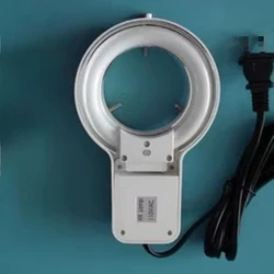 Microscope LED Light Fluorescent Ring Lamp 64mm Inner Diameter Stereo Microscopio Backlight Illuminator 110V 220V Optional Tools