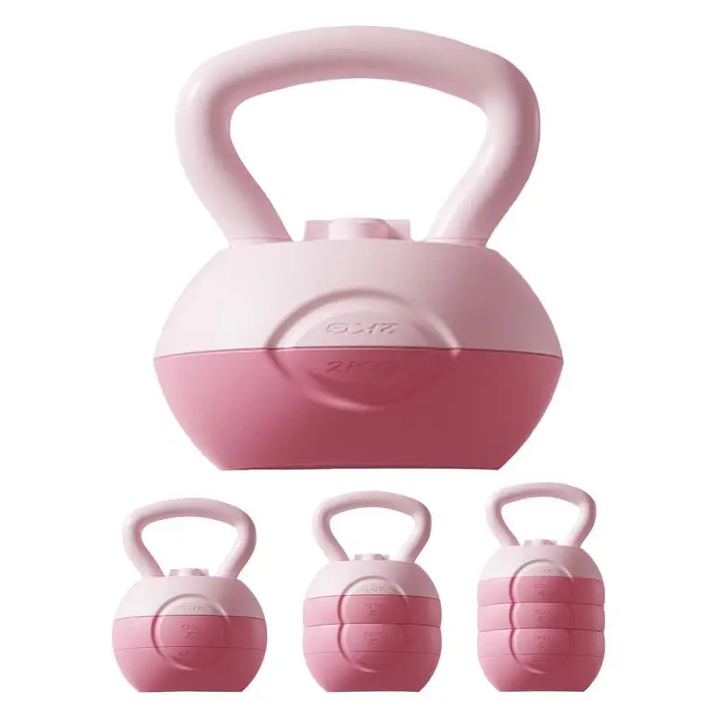 ﻿ 2/4/6/8/10kg Water Injection Kettlebell Yoga Fitness Exercise Equipments Soft Silicone Muscle Training Kettlebell