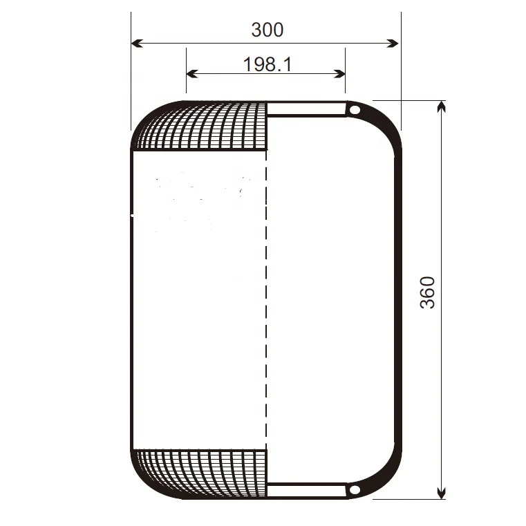 1A 662 air Bellow for Bus Firestone W01-095-0207 /Contitech  662N/ Goodyear 9007 Bus air Suspension Spring STOCK