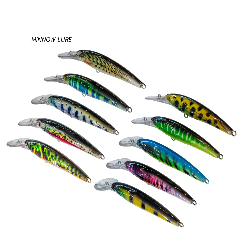 

3D Eyes Artificial Bait Floating 12cm 14cm 16cm Hooks Fishing Sea Fishing Plastic Bait Fishing Lure Minnow Sinking Minnow Lure