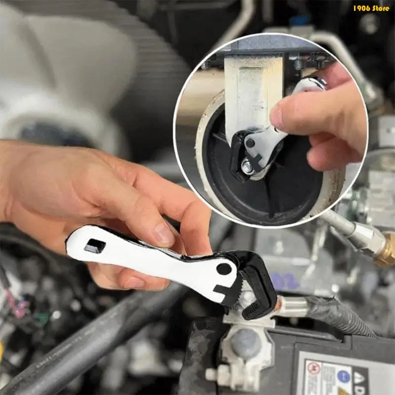 U1JB Mini Stubborn Wrench, Mini Adjusting Wrench Mini Stubborn Pipe Vise Wrench 2 in 1 Wrench Tool for Tight Space Mini