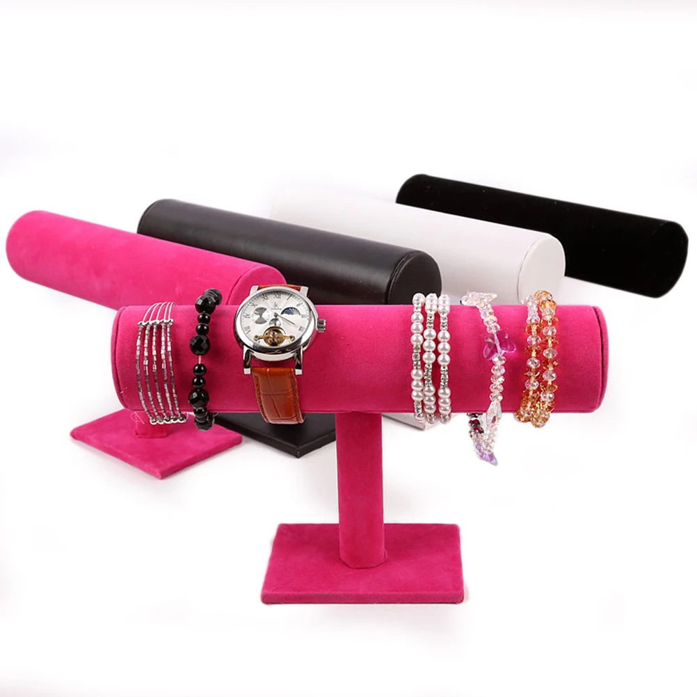 

Head Flower Stand Bracelet Display Rack Bangle Hanger Holder for Girls Clear Man