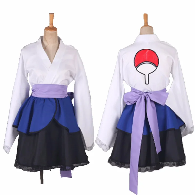 

New ❤2025 6 Styles Anime Women Cosplay Halloween costume Kimono Maid Dress Uchiha Sasuke Lolita Cloth ☆ ☆ ☆