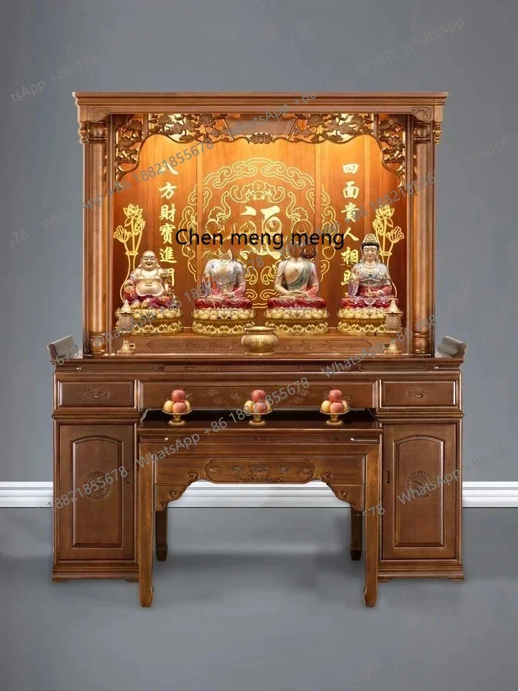 z183 Incense Burner Table Large Altar Bodhisattva Worship Table Buddha Shrine Altar Cabinet