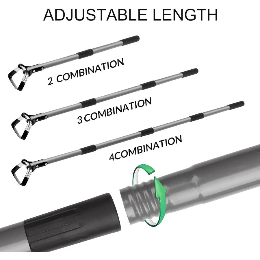Adjustable 3666 Inch Scuffle Loop Hoe for Garden Weeding and Cultivating with Cushioned Grip Durable Handle Action Hoe Stirrup