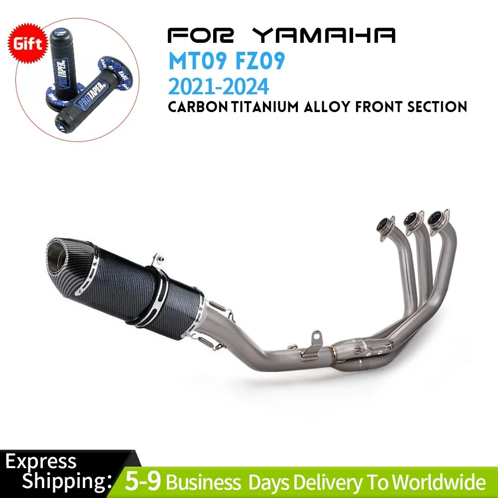 

For Yamaha FZ09 MT09 21-24 Slip on Exhaust Front Pipe Muffler Tips Whole System Exhaust Systems Exhausts Pipes