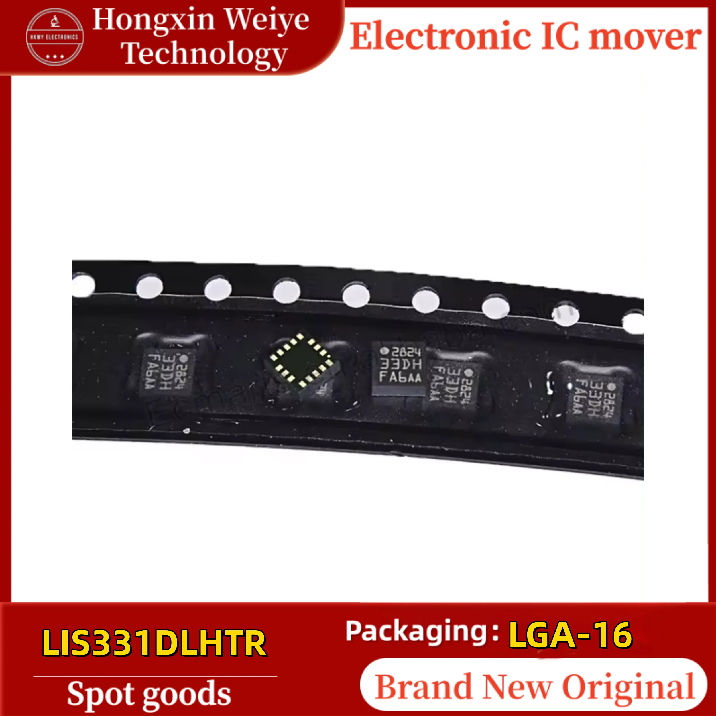 

10/20 PCS LIS331DLHTR LGA-16 16-Bit Motion Sensor / Gyroscope Brand New In Stock