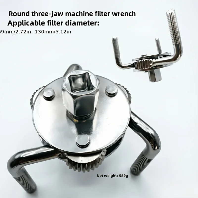 

3 Jaws Oil Filter Wrench Adjustable 2 Ways Repairing Tool Auto Car Spanner Remover