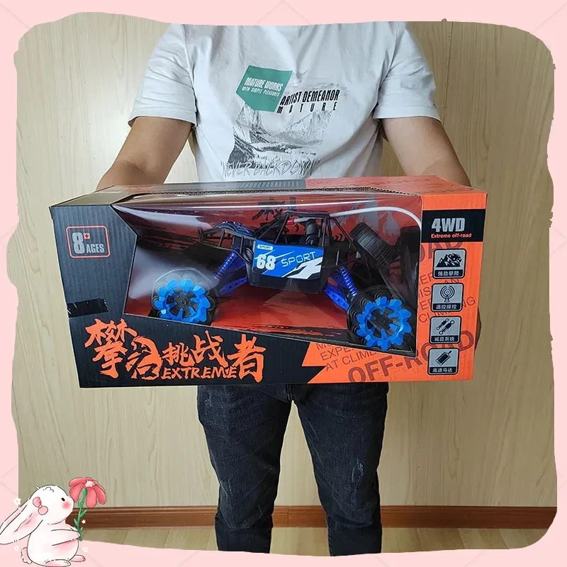 Coche teledirigido inalámbrico a escala 1:14, vehículo de escalada todoterreno eléctrico, volante de Control remoto, juguete de 4 canales para niños y adultos