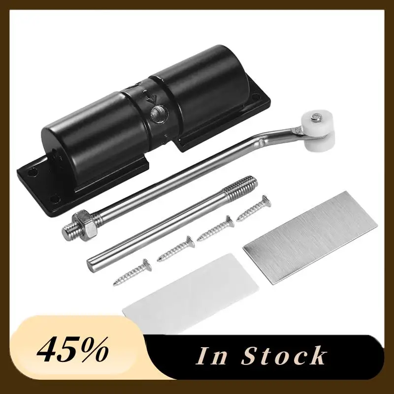 2025 Trenddoor Closer Household Black Belt Wheel Adjustable Automatic Door Closing Light Zinc Alloy Spring Door Closer