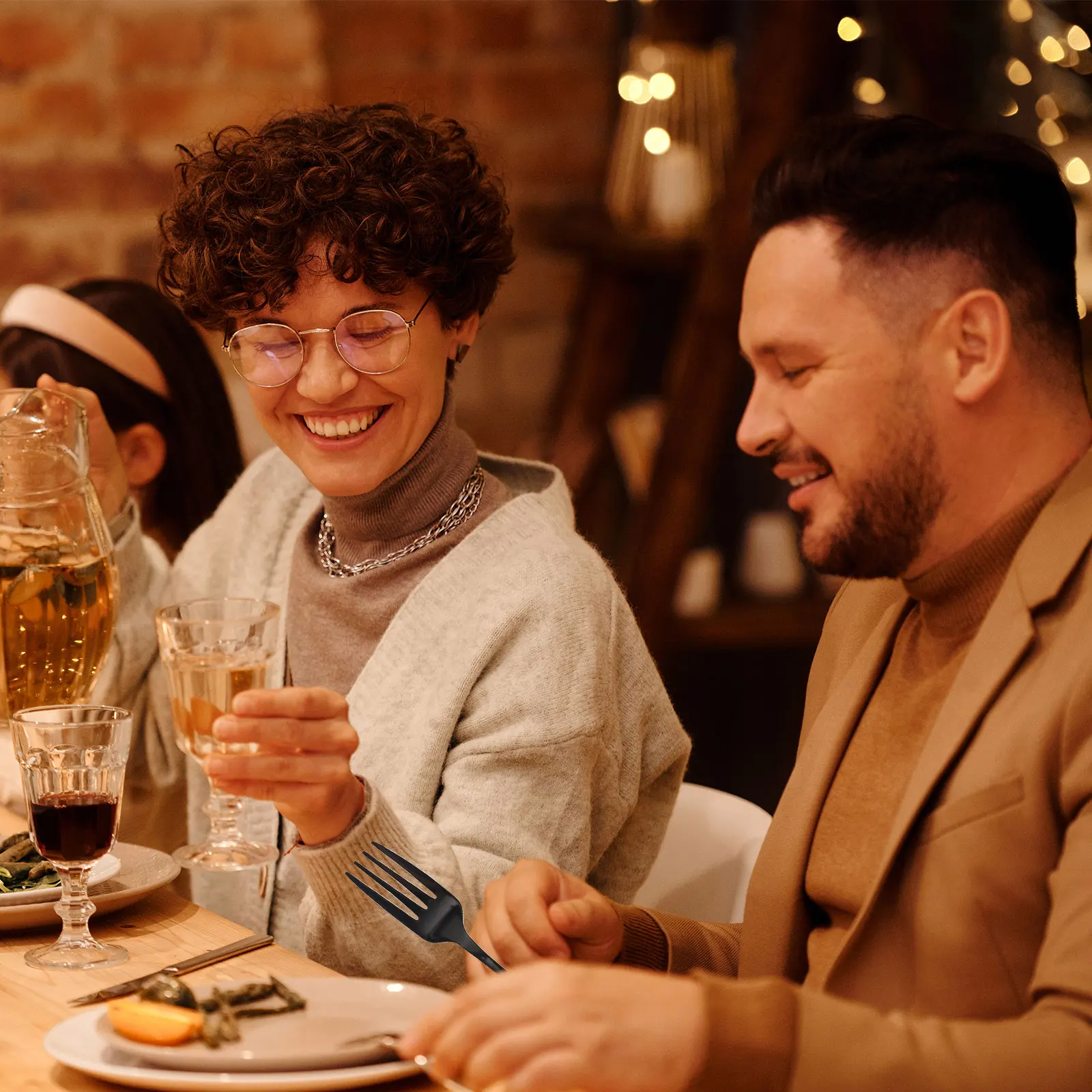 

1 Set Portable Tableware Set Stainless Steel Fork Spoon Chopsticks Straw Cleaning Brush Storage Bag For Travel Camping Outdoor